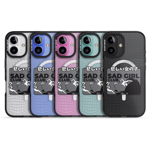 iPhone 16 Pro Max Sad Girl Club Black Impact Phone Case