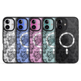 iPhone 16 Pro Max Black Tiger Roar Pattern Black Impact Phone Case