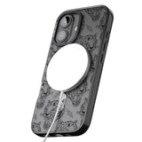 iPhone 16 Pro Max Black Tiger Roar Pattern Black Impact Phone Case