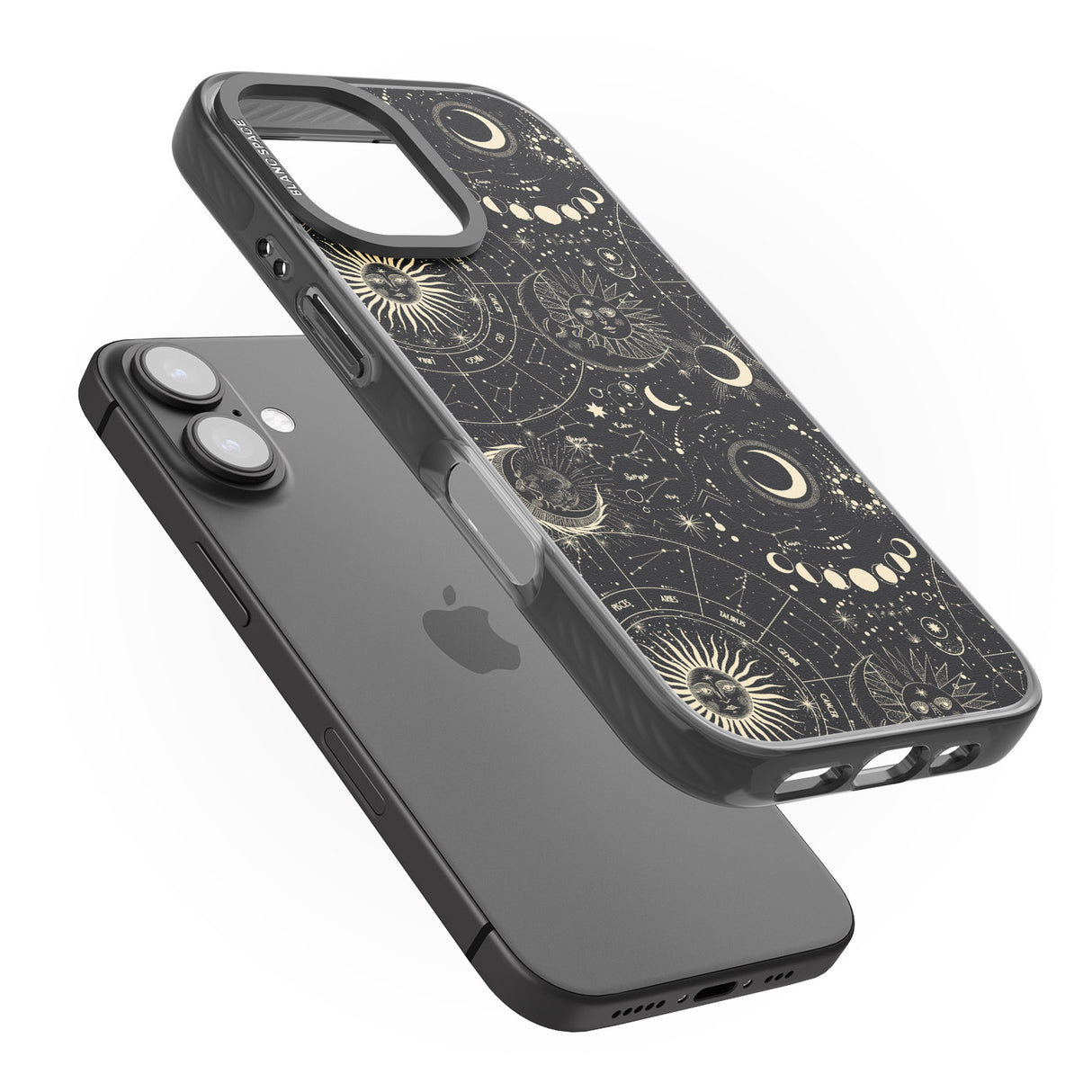 iPhone 16 Pro Max Suns, Moons & Star Signs Black Impact Phone Case