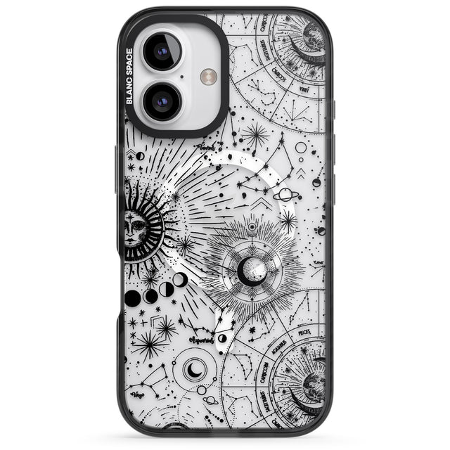 iPhone 16 Pro Max Suns & Constellations Astrological Black Impact Phone Case