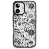 iPhone 16 Pro Max Suns & Planets Vintage Astrological Black Impact Phone Case