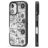 iPhone 16 Pro Max Suns & Planets Vintage Astrological Black Impact Phone Case