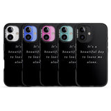 iPhone 16 Pro Max Leave me alone Black Impact Phone Case