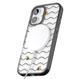 iPhone 16 Pro Max Sweet as Honey Patterns: Bees & Stripes (Clear) Black Impact Phone Case