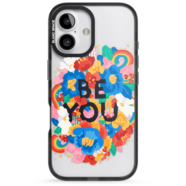 iPhone 16 Pro Max Be You Black Impact Phone Case