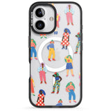 iPhone 16 Pro Max Girls Pattern Black Impact Phone Case