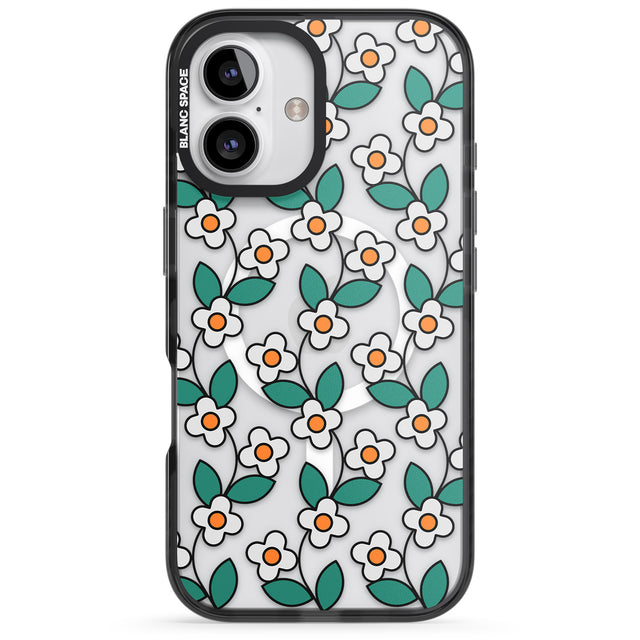 iPhone 16 Spring Daisies Clear Impact Phone Case