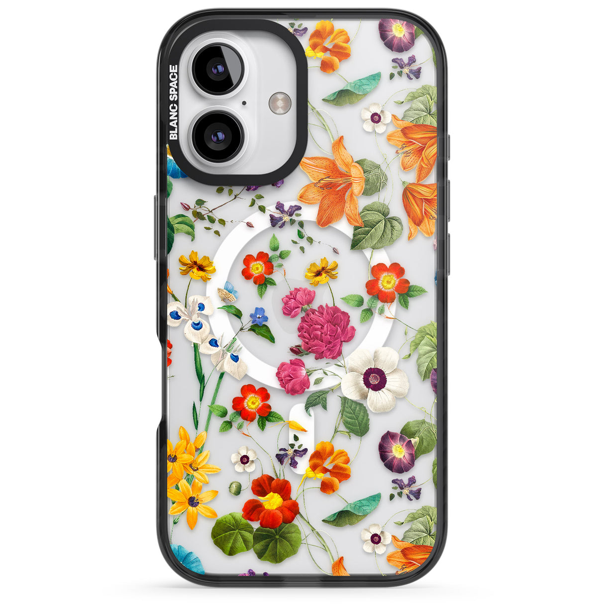 iPhone 16 Whimsical Wildflowers Clear Impact Phone Case