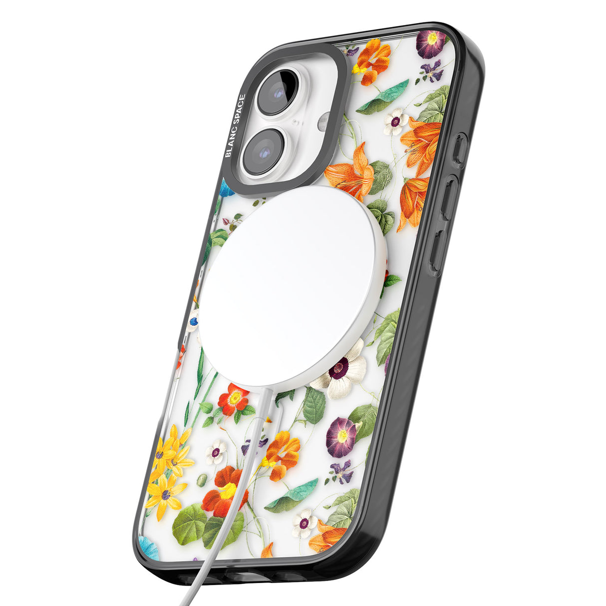 iPhone 16 Whimsical Wildflowers Clear Impact Phone Case