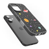 iPhone 16 Pro Max Cute Cartoon Planets Black Impact Phone Case