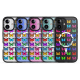 iPhone 16 Pro Max Colourful Butterfly Pattern Black Impact Phone Case