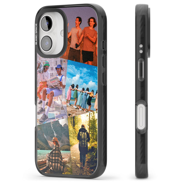 iPhone 16 Pro Max Abstract Photo Grid Black Impact Phone Case