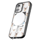 iPhone 16 Pro Max Personalised Abyssinian Cat Photo Black Impact Phone Case