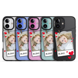 iPhone 16 Pro Max Personalised Love Instant Film Photo Black Impact Phone Case