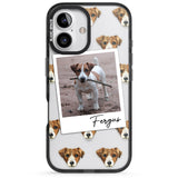 iPhone 16 Pro Max Personalised Jack Russell - Dog Photo Black Impact Phone Case