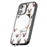 iPhone 16 Pro Max Personalised French Bulldog, Tan - Dog Photo Black Impact Phone Case