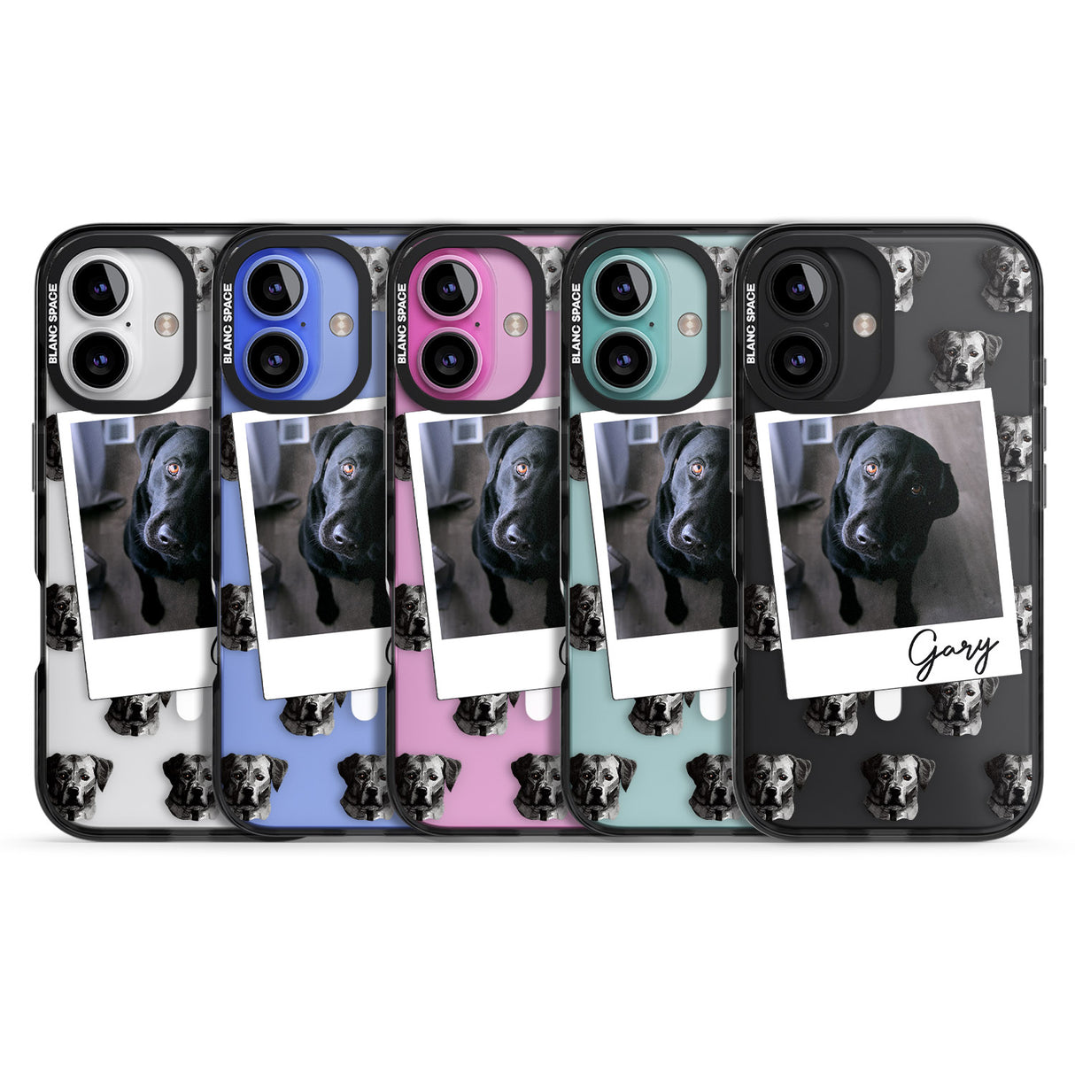 iPhone 16 Pro Max Personalised Labrador, Black - Dog Photo Black Impact Phone Case