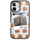 iPhone 16 Pro Max Personalised Personalised Golden Doodle - Dog Photo Black Impact Phone Case