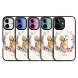 iPhone 16 Pro Max Personalised Golden Retriever - Watercolour Dog Portrait Black Impact Phone Case