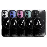 iPhone 16 Pro Max Personalised Eclipse Monogram Black Impact Phone Case