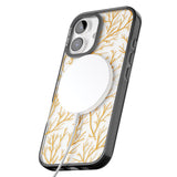 iPhone 16 Pro Max Personalised Bramble Branches Pattern Black Impact Phone Case