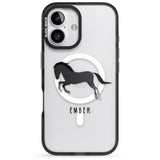 iPhone 16 Pro Max Personalised Black Horse Black Impact Phone Case