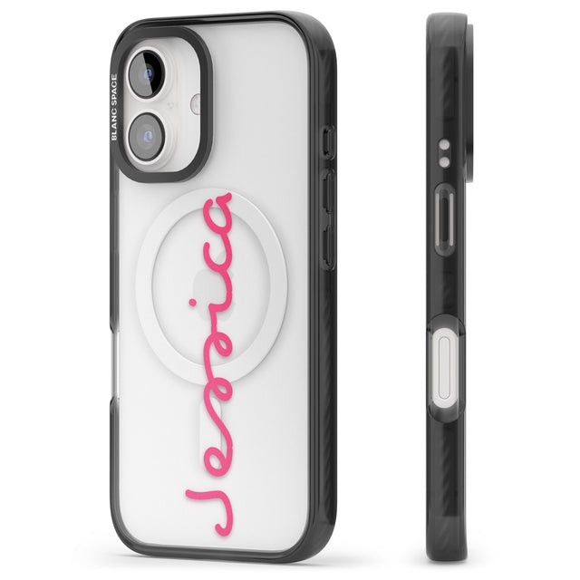 iPhone 16 Pro Max Personalised Summer Name Black Impact Phone Case