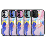 iPhone 16 Pro Max Personalised Mixed Pastels Marbled Paper Black Impact Phone Case