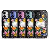 iPhone 16 Pro Max Personalised Notebook Cover with Stickers Black Impact Phone Case