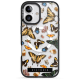 iPhone 16 Pro Max Personalised Photorealistic Butterfly Black Impact Phone Case