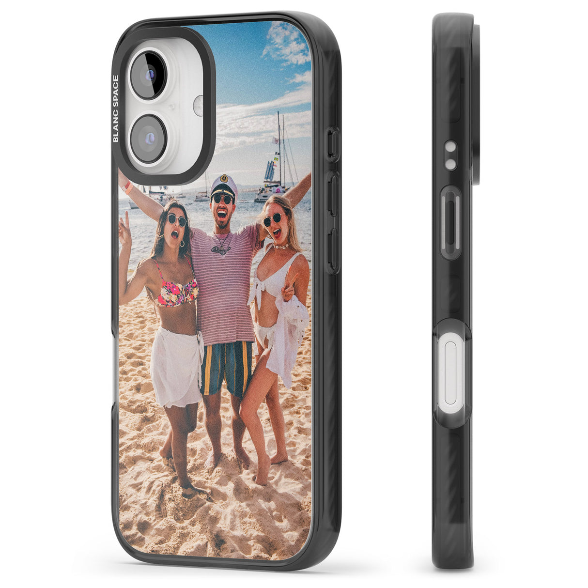 iPhone 16 Pro Max Personalised Photo Black Impact Phone Case