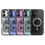 iPhone 16 Pro Max Personalised The Emperor Tarot Card - Transparent Black Impact Phone Case