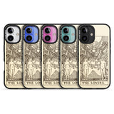 iPhone 16 Pro Max Personalised The Lovers Tarot Card - Solid Cream Black Impact Phone Case