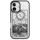 iPhone 16 Pro Max Personalised The Moon Tarot Card - Transparent Black Impact Phone Case