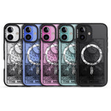 iPhone 16 Pro Max Personalised The Moon Tarot Card - Transparent Black Impact Phone Case