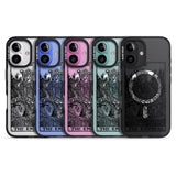 iPhone 16 Pro Max Personalised The Empress Tarot Card - Transparent Black Impact Phone Case