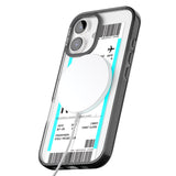 iPhone 16 Pro Max Personalised Atlanta Boarding Pass Black Impact Phone Case