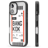 iPhone 16 Pro Max Personalised Bangkok Boarding Pass Black Impact Phone Case