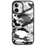 iPhone 16 Pro Max Grey Camo Black Impact Phone Case