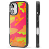 iPhone 16 Pro Max Neon Camo Black Impact Phone Case