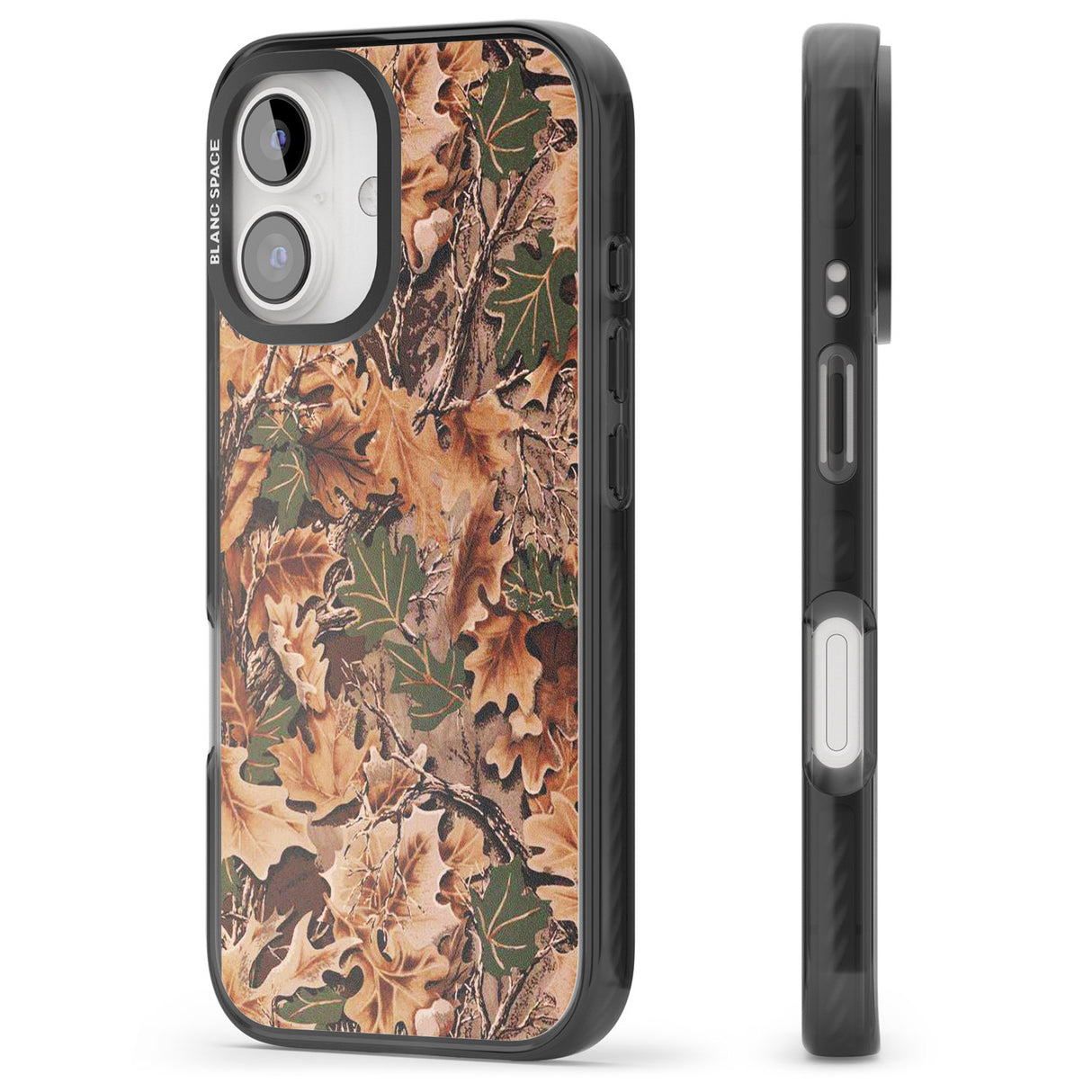 iPhone 16 Pro Max Leaves Camo Black Impact Phone Case