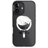 iPhone 16 Pro Max Home Is Where the Cat is Black Impact Phone Case