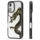 iPhone 16 Pro Max Large Black Dragon Black Impact Phone Case