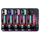 iPhone 16 Pro Max Busy Street - Neon Cities Photographs Black Impact Phone Case