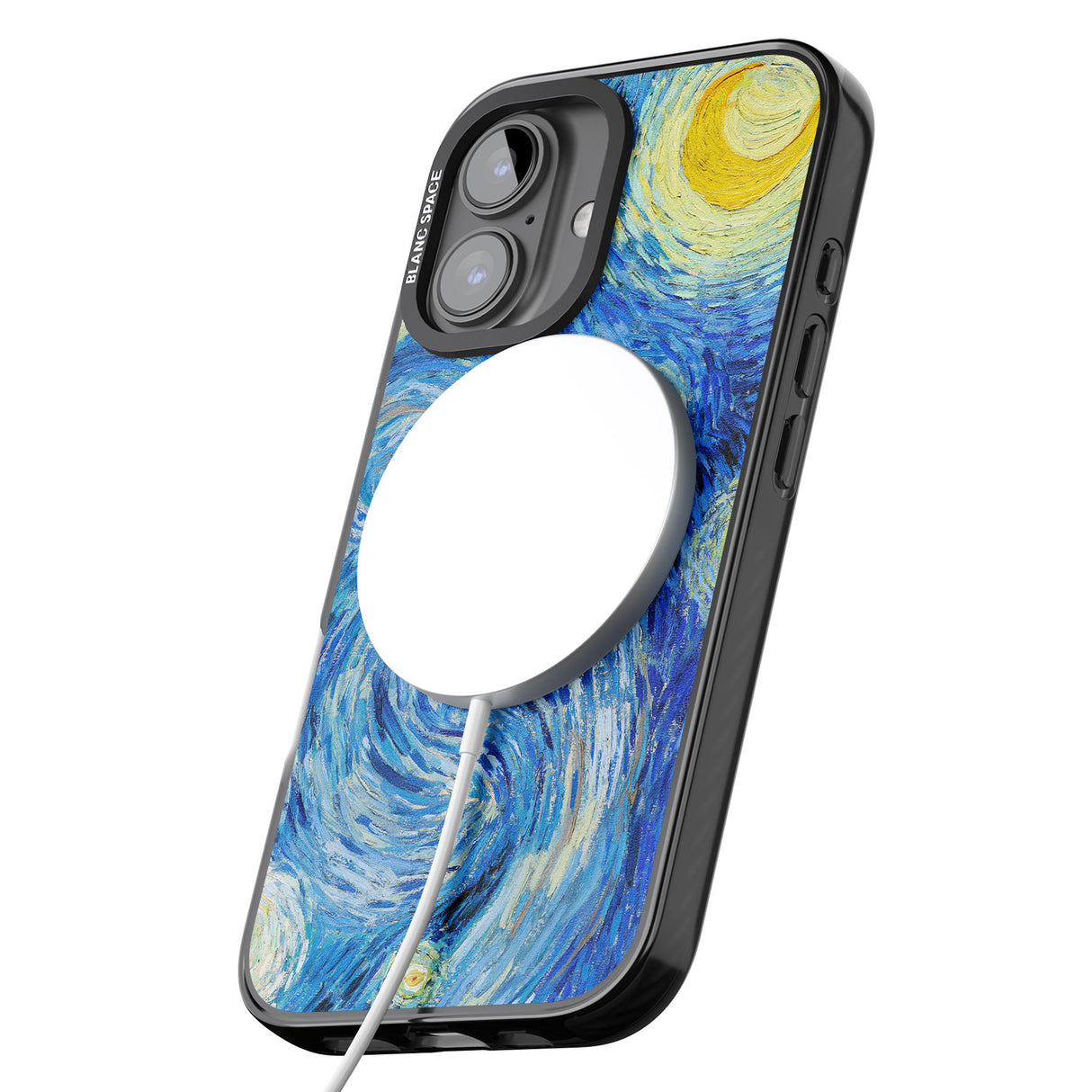 iPhone 16 Pro Max The Starry Night by Vincent Van Gogh Black Impact Phone Case