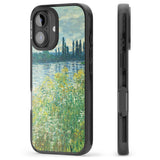 iPhone 16 Pro Max Banks of the Seine by Claude Monet Black Impact Phone Case