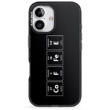 iPhone 16 Pro Max Coffee Element (Black) Black Impact Phone Case