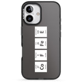 iPhone 16 Pro Max Coffee Element (Grey) Black Impact Phone Case