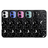 iPhone 16 Pro Max White Stars Constellations on Black Black Impact Phone Case